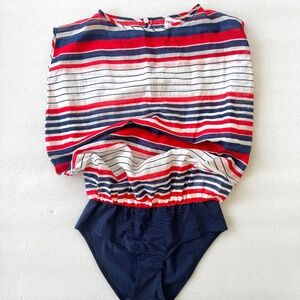 Fiorucci Striped Tank Bodysuit